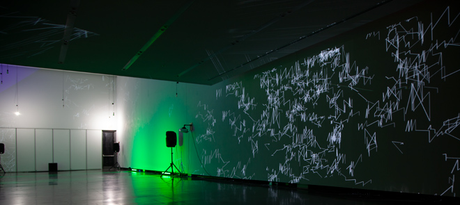 Lights Projecting to the Wall and Green Lights
