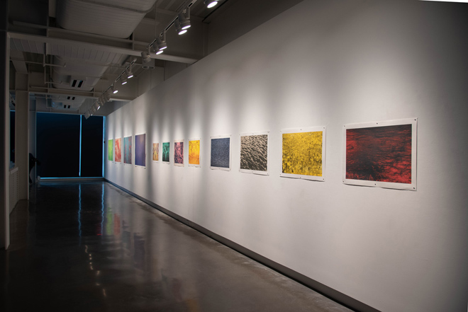 Installation view of Prints