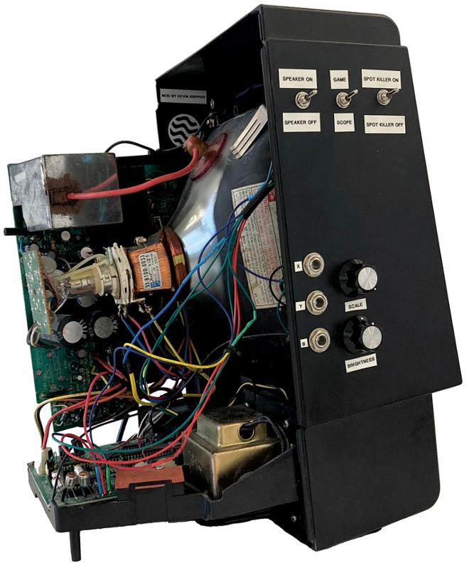 Inside of electronic box. 
