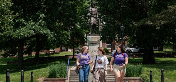 A photo of students at Alfred University