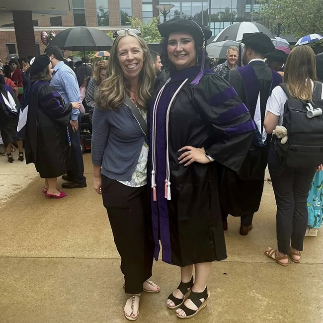 A photo of Braedan Knoll and Michele Lowry