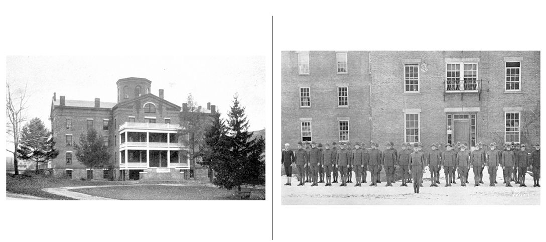 A historical photo of Brick Hall