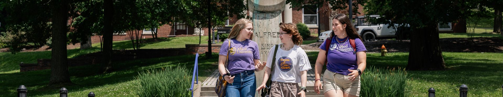 A photo of students at Alfred University