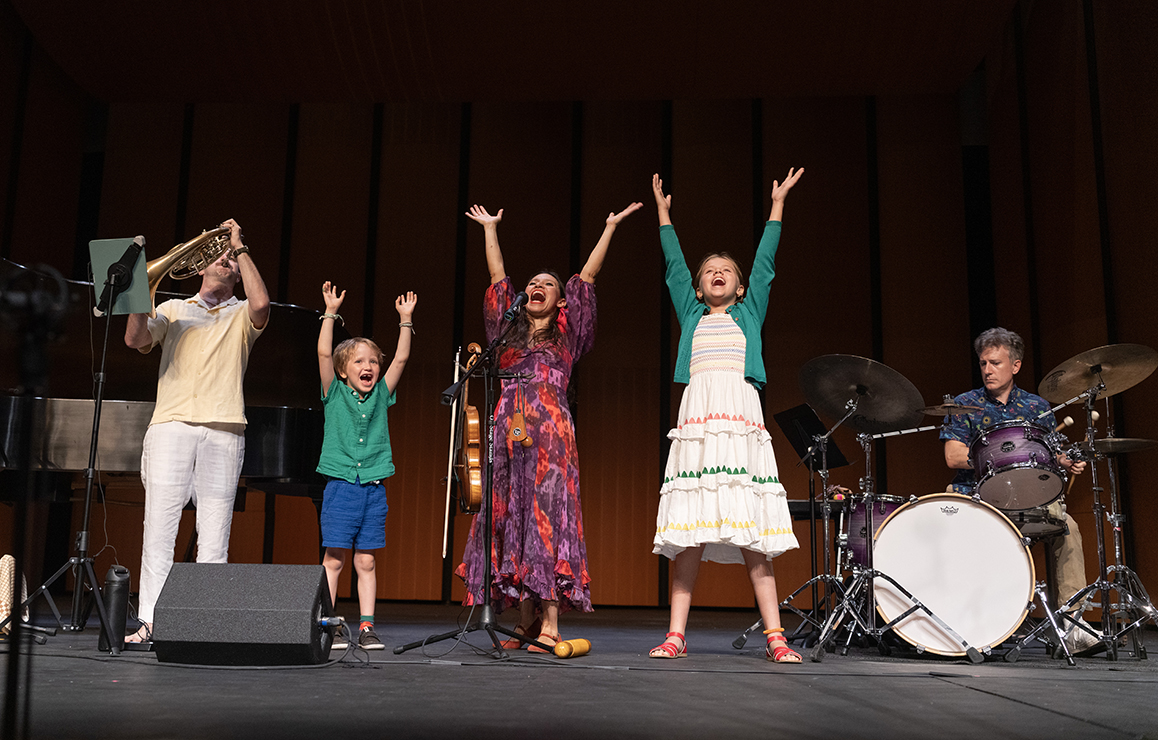 A photo of the family ensemble Musiquita during MostArts 2026