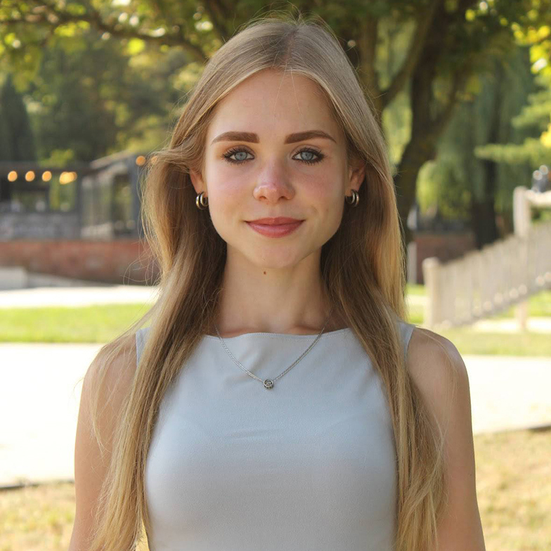 Vladyslava Makarenko, a student at Alfred University