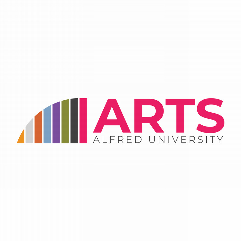 Alfred University arts logo pink