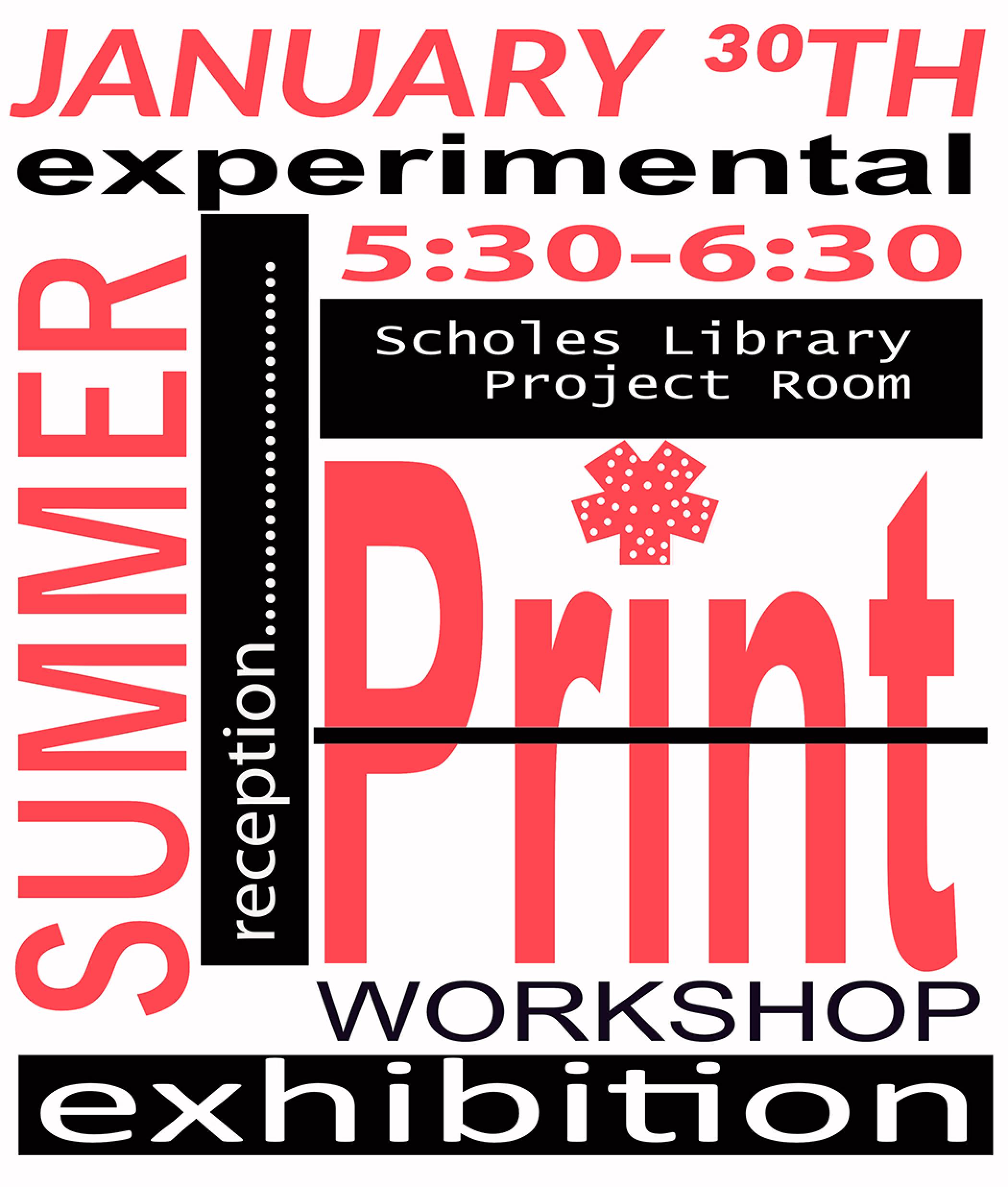 Event details using red and black text