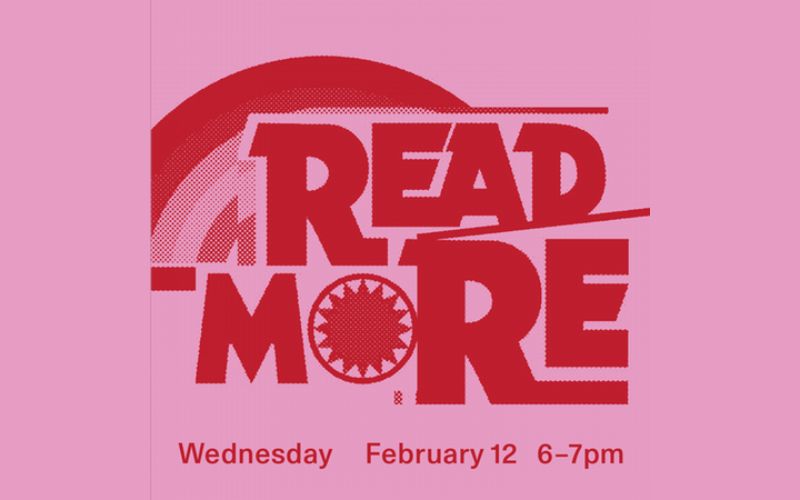 pink poster with red event text designed by Anthony Nguyen