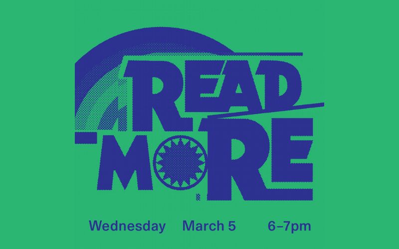 Green Background with Blue "Read more" text