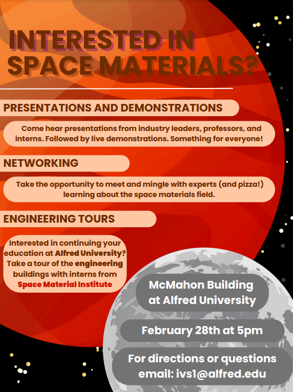 Background of red and orange planet in the foreground event text