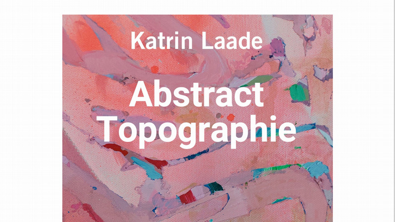 abstract painted background with canvas texture showing through layers of pink, purple, green and blue paint, with white text stating the event title and details