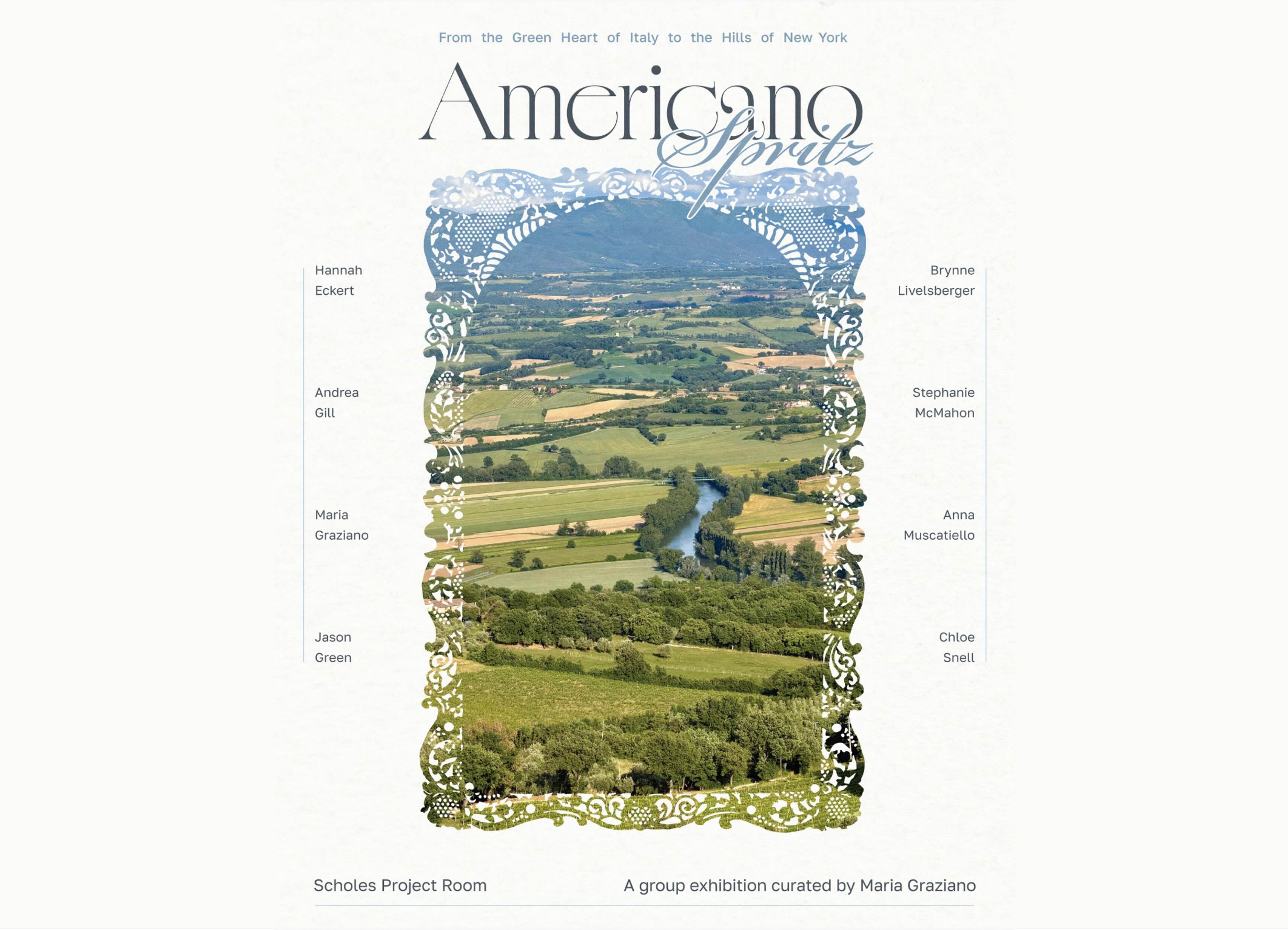 show poster with image of rural Umbria