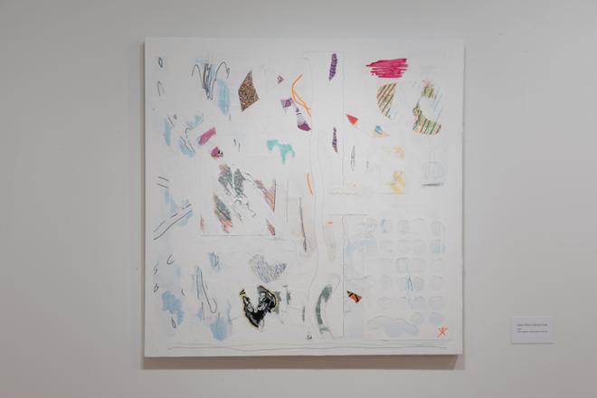 colorful paint strokes on canvas