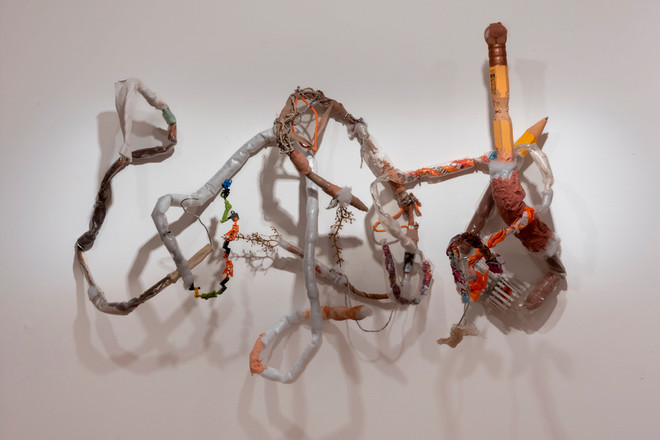 sculpture with lots of connecting parts