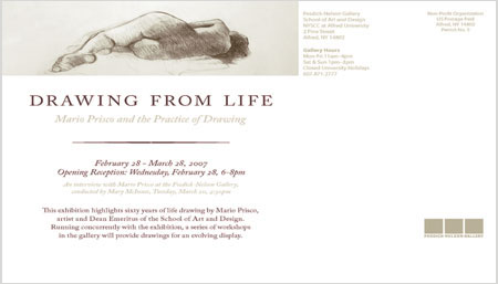 exhibition poster featuring a drawing of a woman laying down