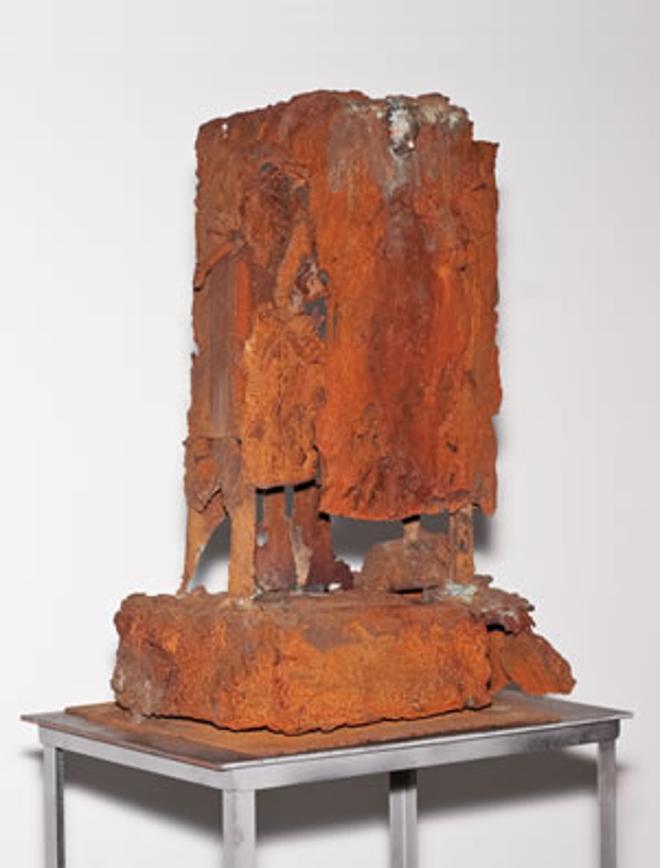 Brown Sculpture On Stands