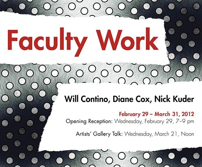 Faculty Work exhibition poster