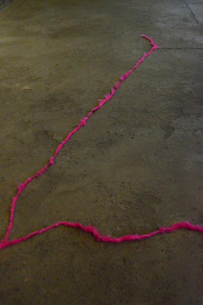 Red Rope on The Floor