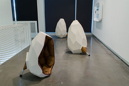 egg shaped sculptures