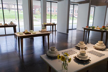 installation view Pots and Bowls Art Piece