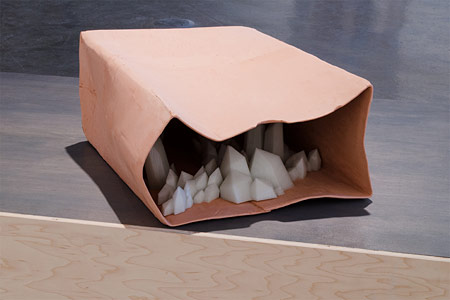 Paper Bag Ceramic Piece