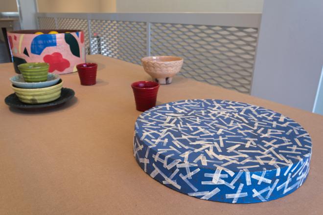 Lydia Johnson Ceramics Artwork on a Table Display