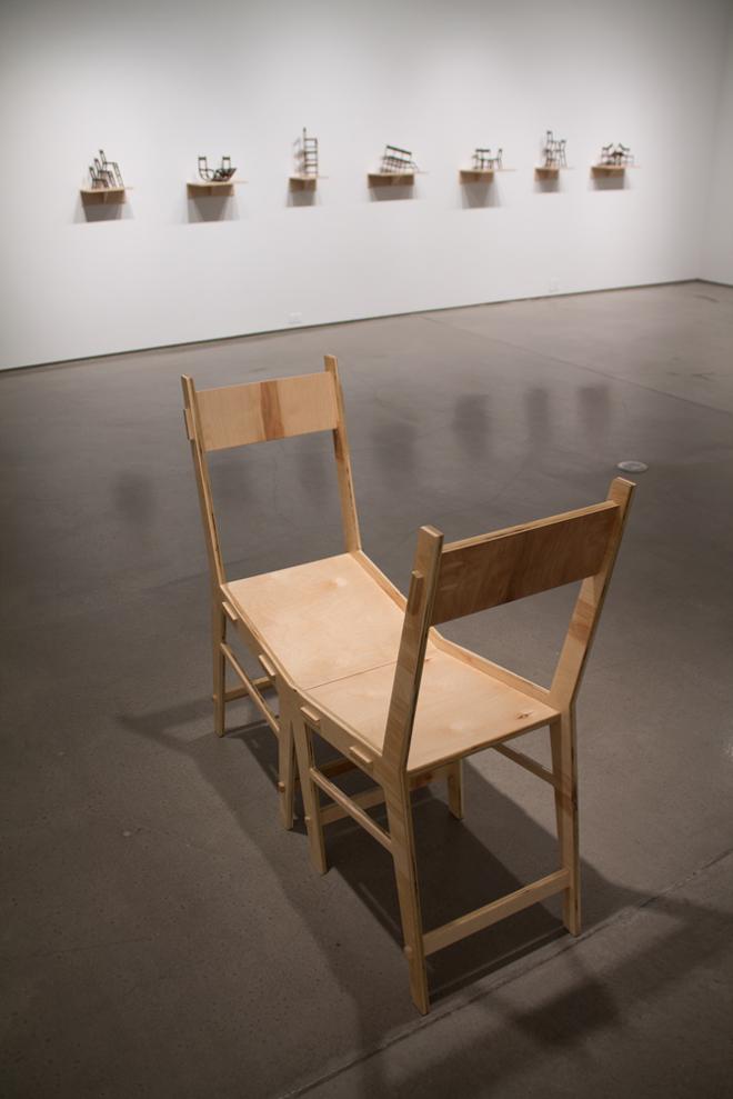Two Chairs Piece Together