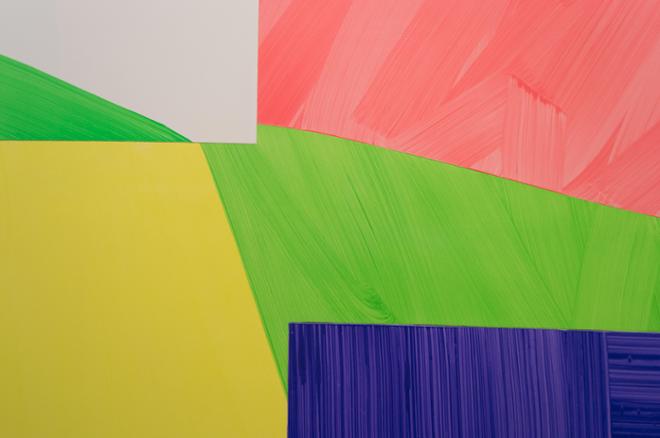 Green Pink Yellow and Purple Color Art