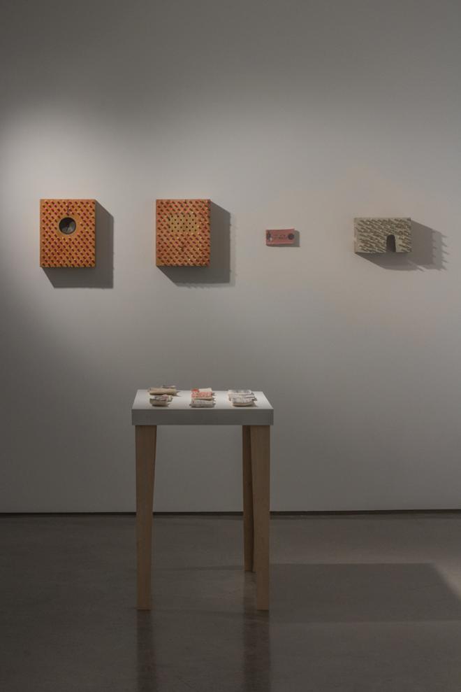 Matthew Underwood Artwork on the Wall and on the Table