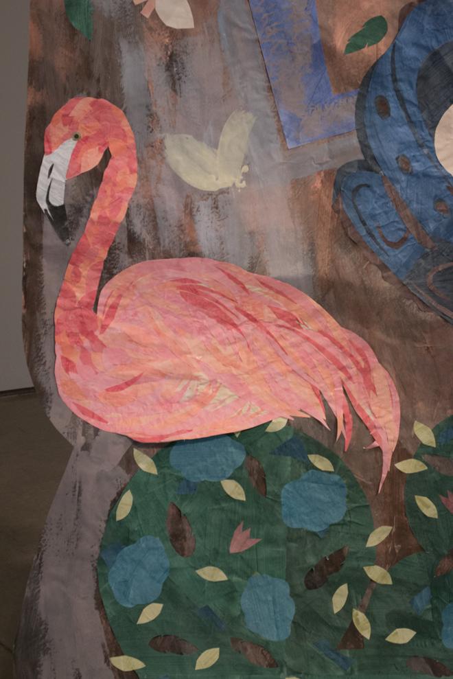 Maura Wright Pink Ostrich