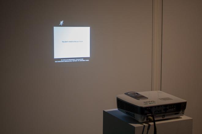 Projector Projecting a Screen Wall