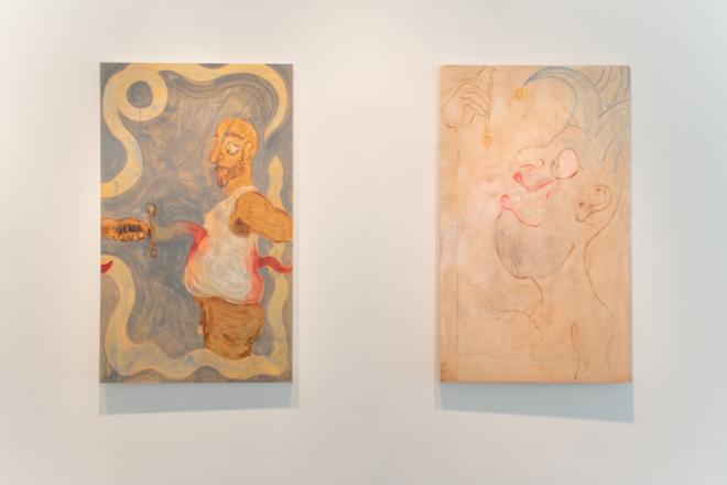 Two Painting Light Color Brush