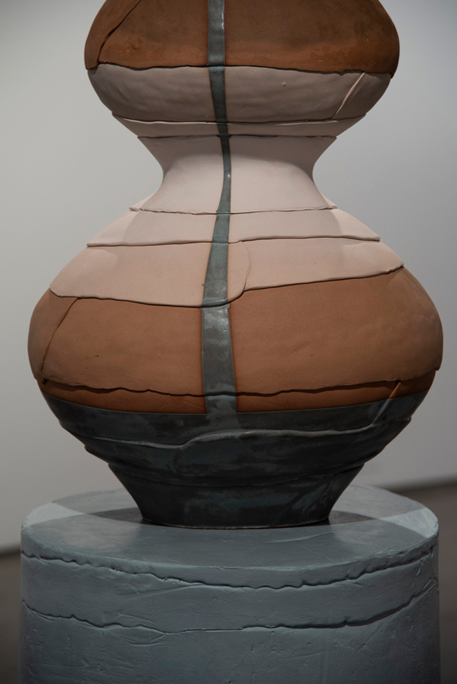 close-up on vase