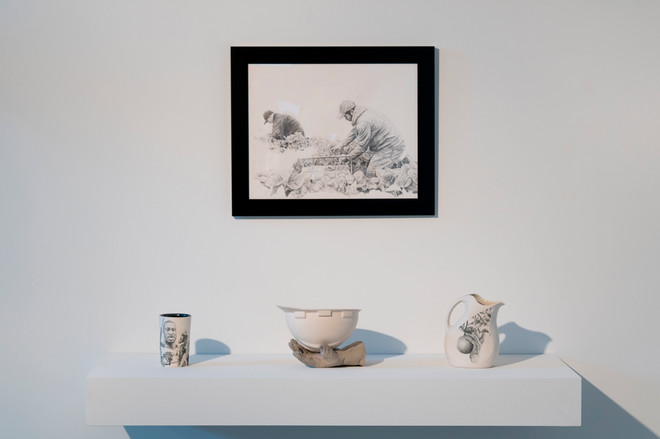 various art pieces by Juan Barroso