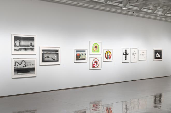 one gallery wall with various prints