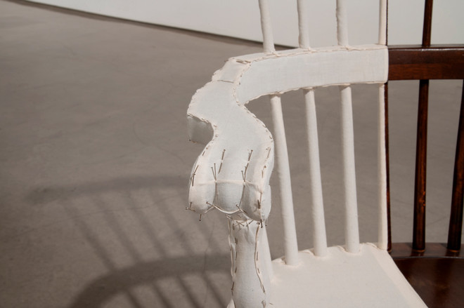 closer look at the chair arm detail