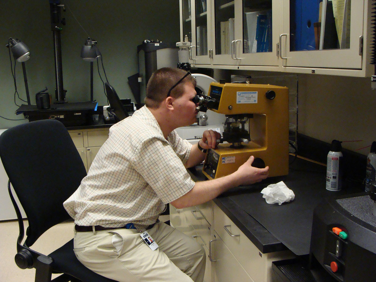 Student at internship site Kohler