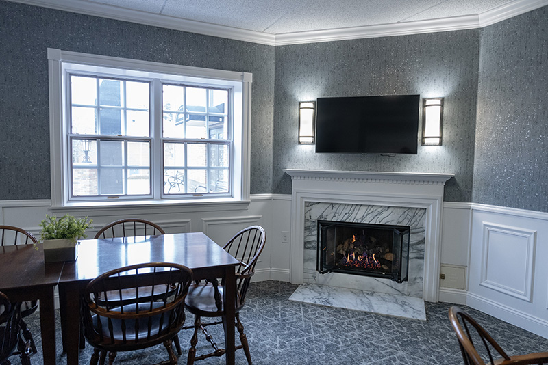 A photo of the breakfast room at the Saxon Inn