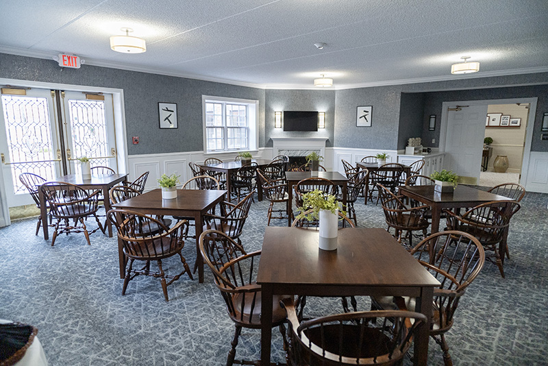 A photo of the breakfast room at the Saxon Inn