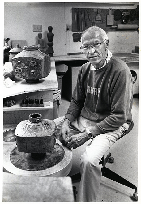 Black and white photo of Ted Randall