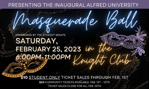 Masquerade Ball image with event information