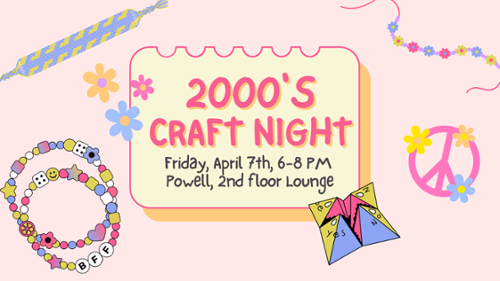 2000's Craft night poster