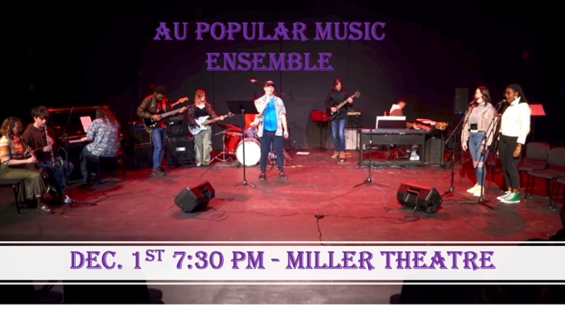 pop ensemble poster people performing on stage
